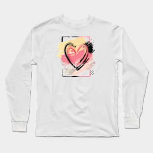 Colorful Heart Long Sleeve T-Shirt